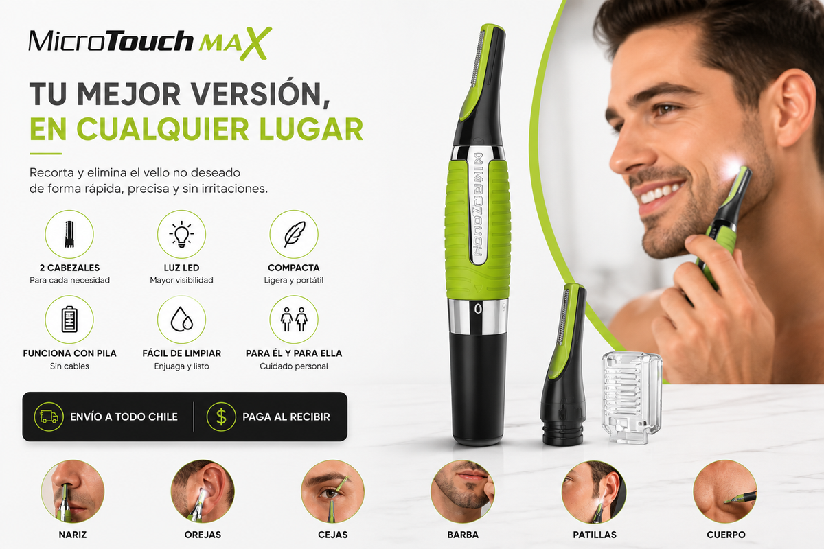 Recortador 3 en 1 | Precisión para tus Cejas, Tu Nariz y Barba