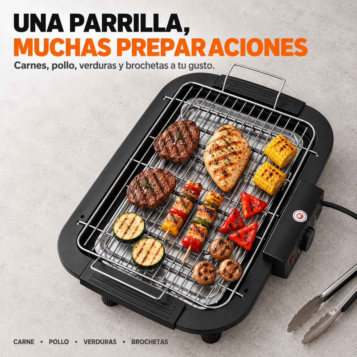 Parrilla Eléctrica Portátil | Parrilladas Fáciles en Cualquier Lugar