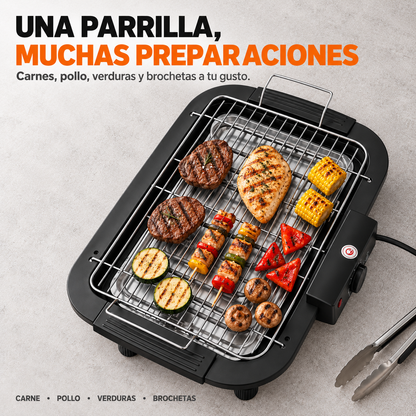 Parrilla Eléctrica Portátil | Parrilladas Fáciles en Cualquier Lugar