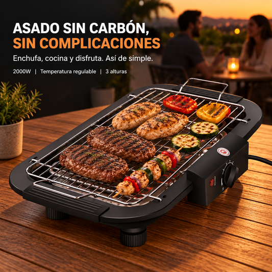 Parrilla Eléctrica Portátil | Parrilladas Fáciles en Cualquier Lugar