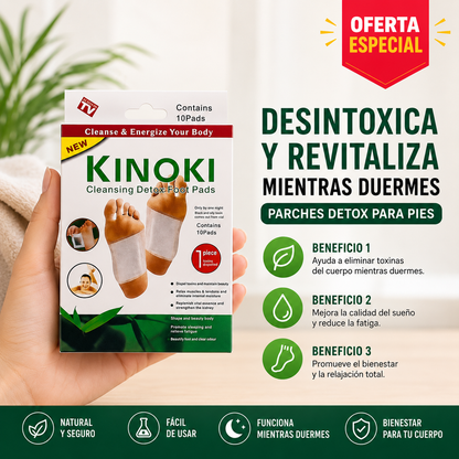 Parches Kinoki para Pies | Relajación y Bienestar Durante la Noche