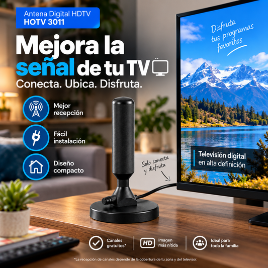 Antena Digital HDTV HOTV 3011 | Mejora la Señal de tu TV 📺